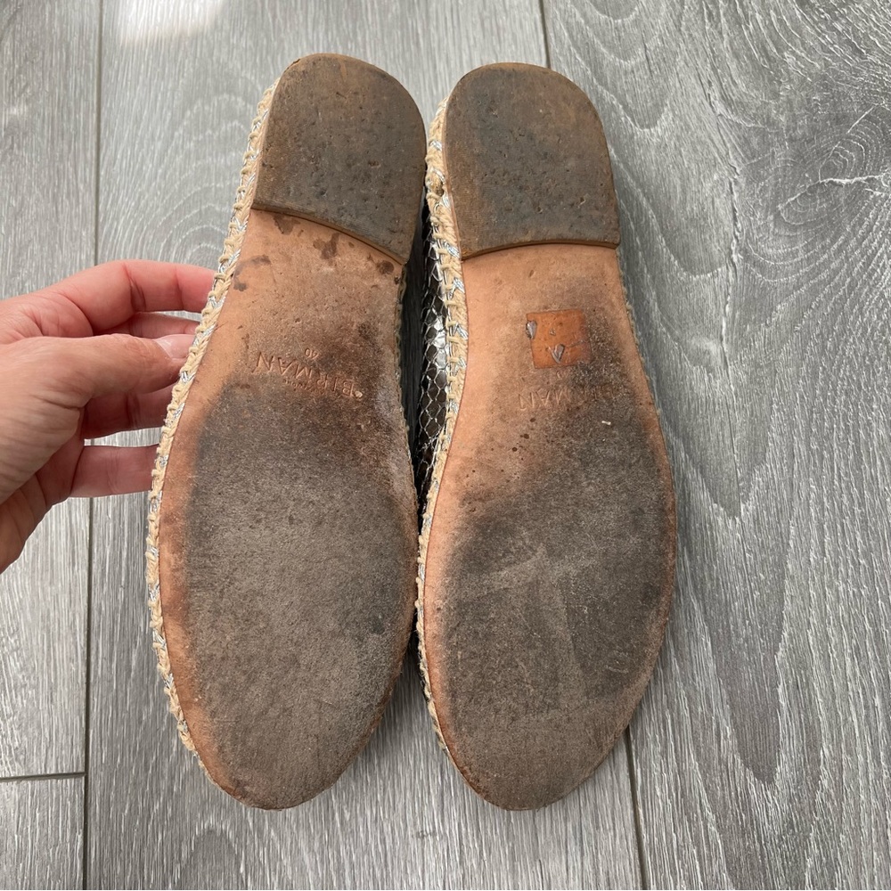 Alexandre Birman Metallic Python Espadrilles - image 4